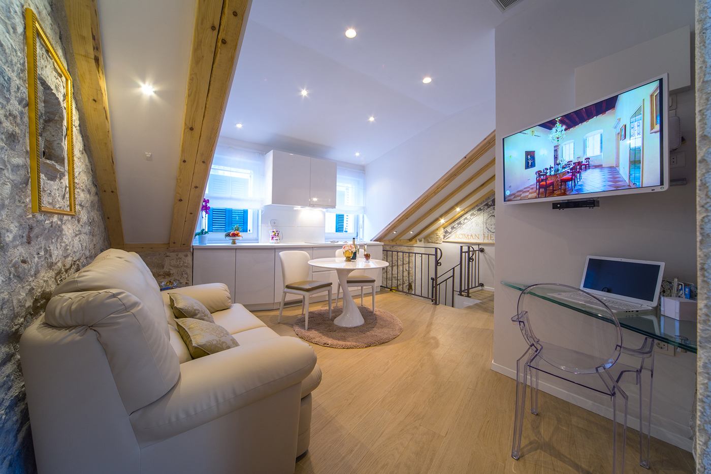 Living area of Roman Heritage Apartment in Diocletian's Palace, Split