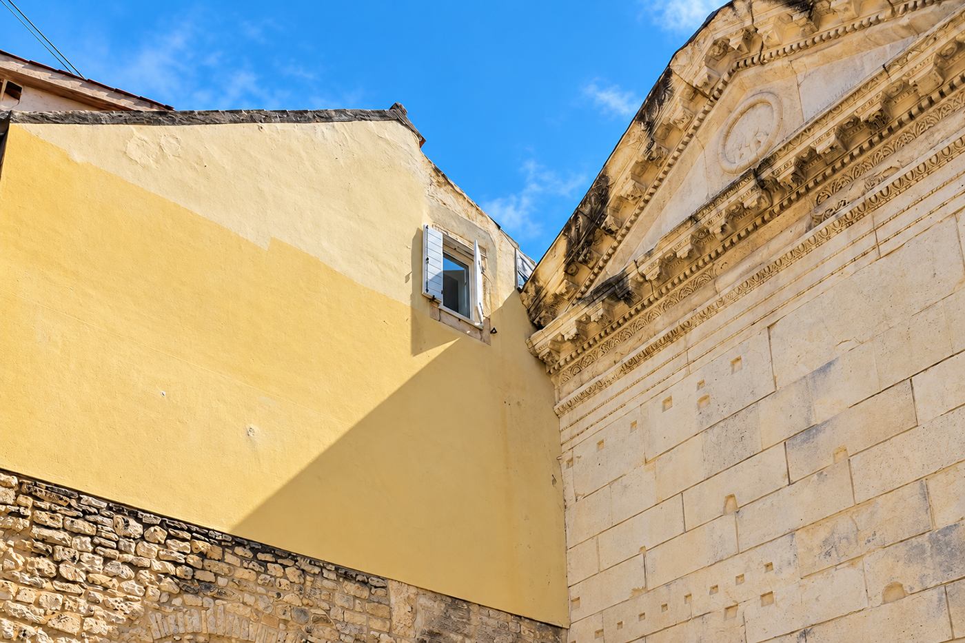 Temple of Jupiter beside Roman Heritage Apartment in Diocletian's Palace, Split